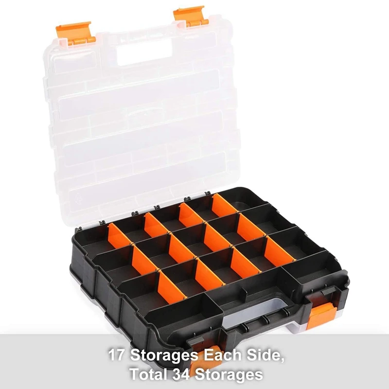 1 Piece Double Sided Tool Organizer Hardware Tool Accessory Box Parts Box Tool Box