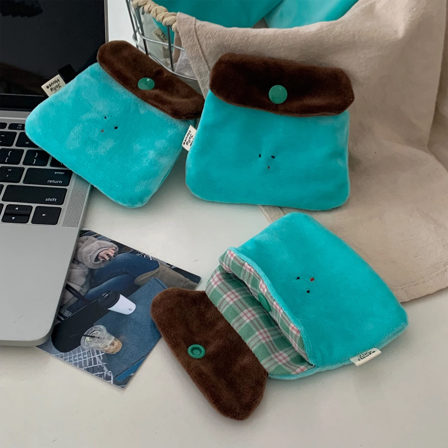 

Милый кошелек для монет, креативная сумка для хранения Matcha Pudding для женщин, маленькая сумка для хранения разных предметов