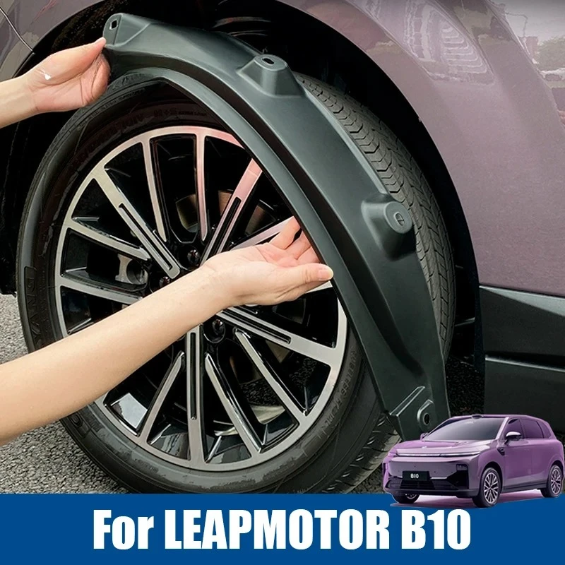 Für Leapmotor B10 2025 2026 Auto-Schmutzschutz, Hinterer Kotflügel, Frostschutz-Schmutzblenden, Schwarze Außen-Schmutzschutz-Zubehörteile