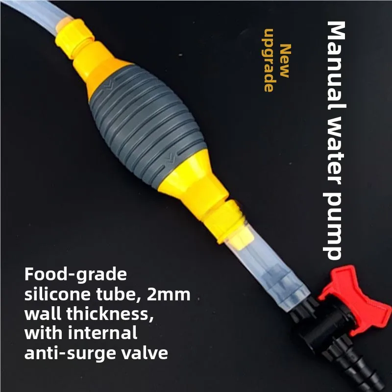 Manual Silicone Water Pump Home Automatic Pumping Device Food Grade Outlier Drip Free Kitchen Cooking Tool Oil Extractor