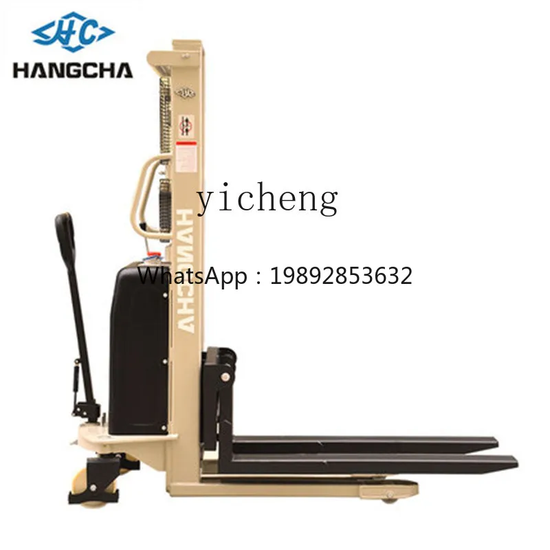 JX 1semi-electric stacker electric forklift hydraulic pallet stacker