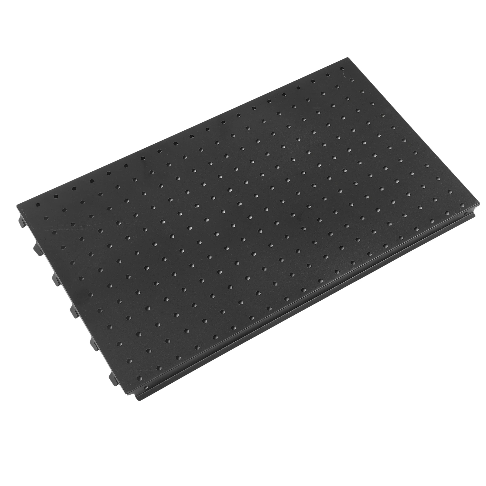 

52 Hole Pegboard Panel Black 53x56 Wall Mount Tool ganizer Garage Workshop Storage System Large Grid Display Metal