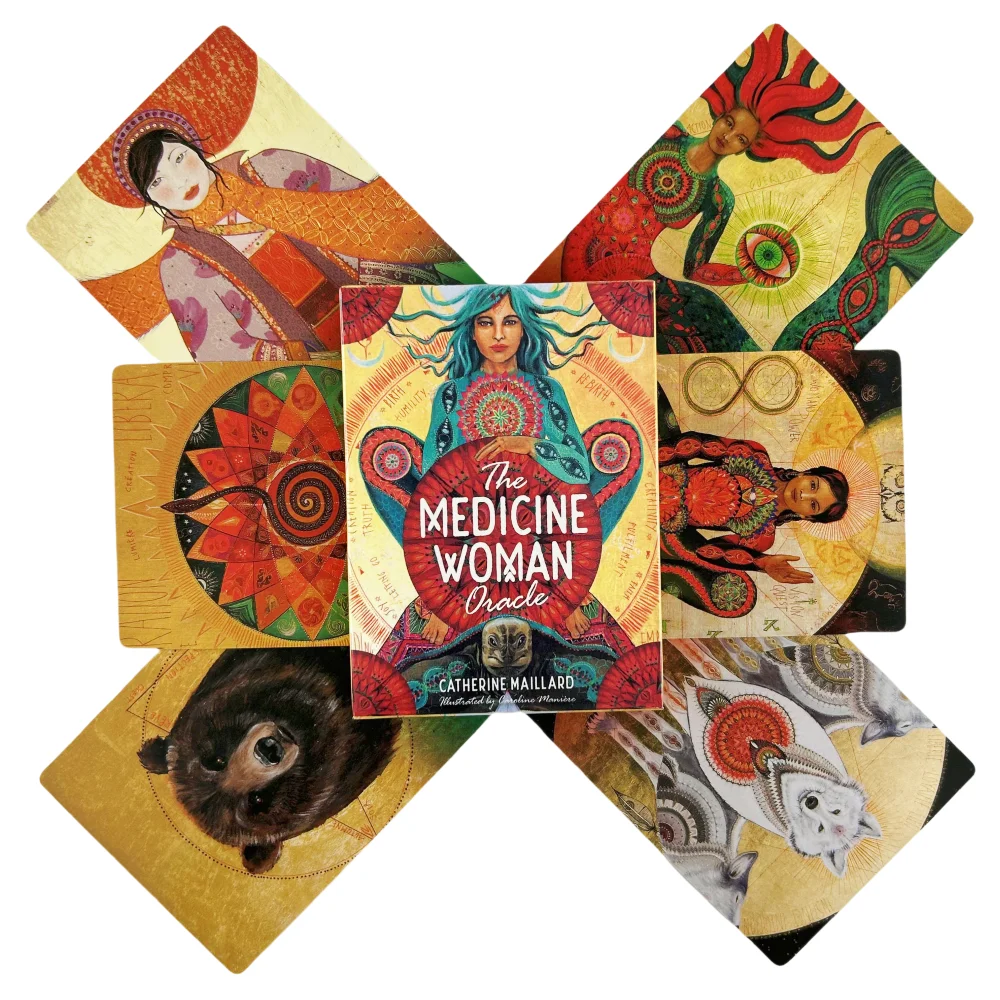 The Medicine Woman Oracle Cards Game Fortune-telling Tarot Divination Edition Creativity Messages Board Deck