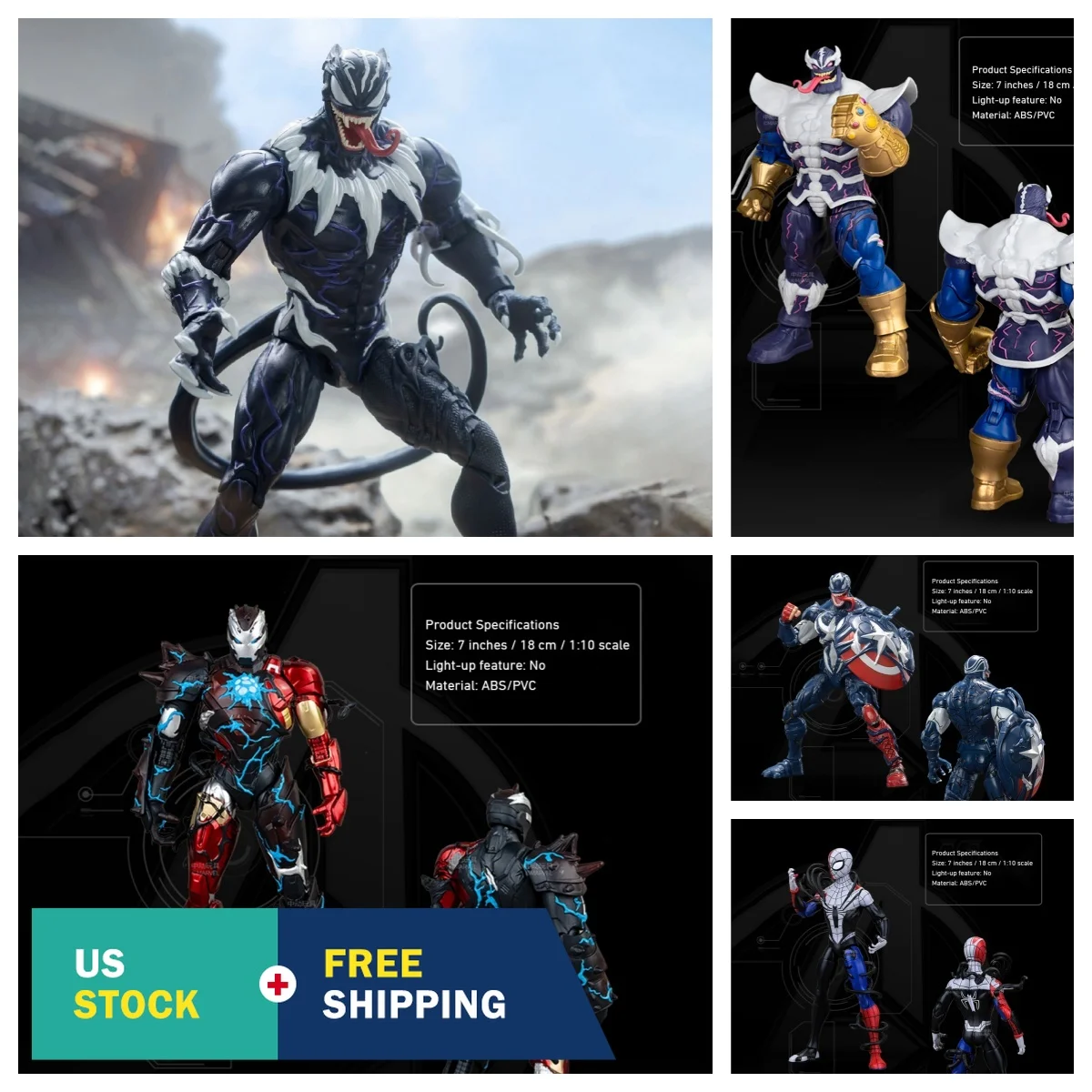 

Игрушки HiPlay ZD: Фигурки Веномизированных персонажей 1/10