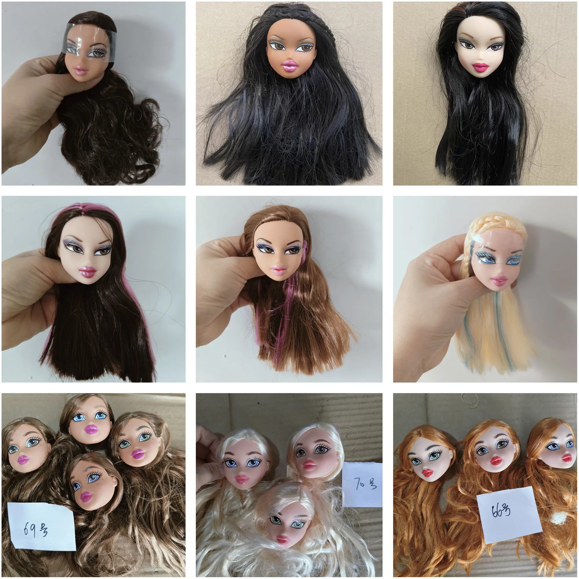 

Кукольные головы Братц для тела 30 см, детские игрушки «сделай сам», подарки на день рождения