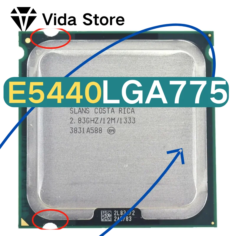 Used Xeon E5440 2.83GHz 12MB Quad-Core  Works on LGA775/771