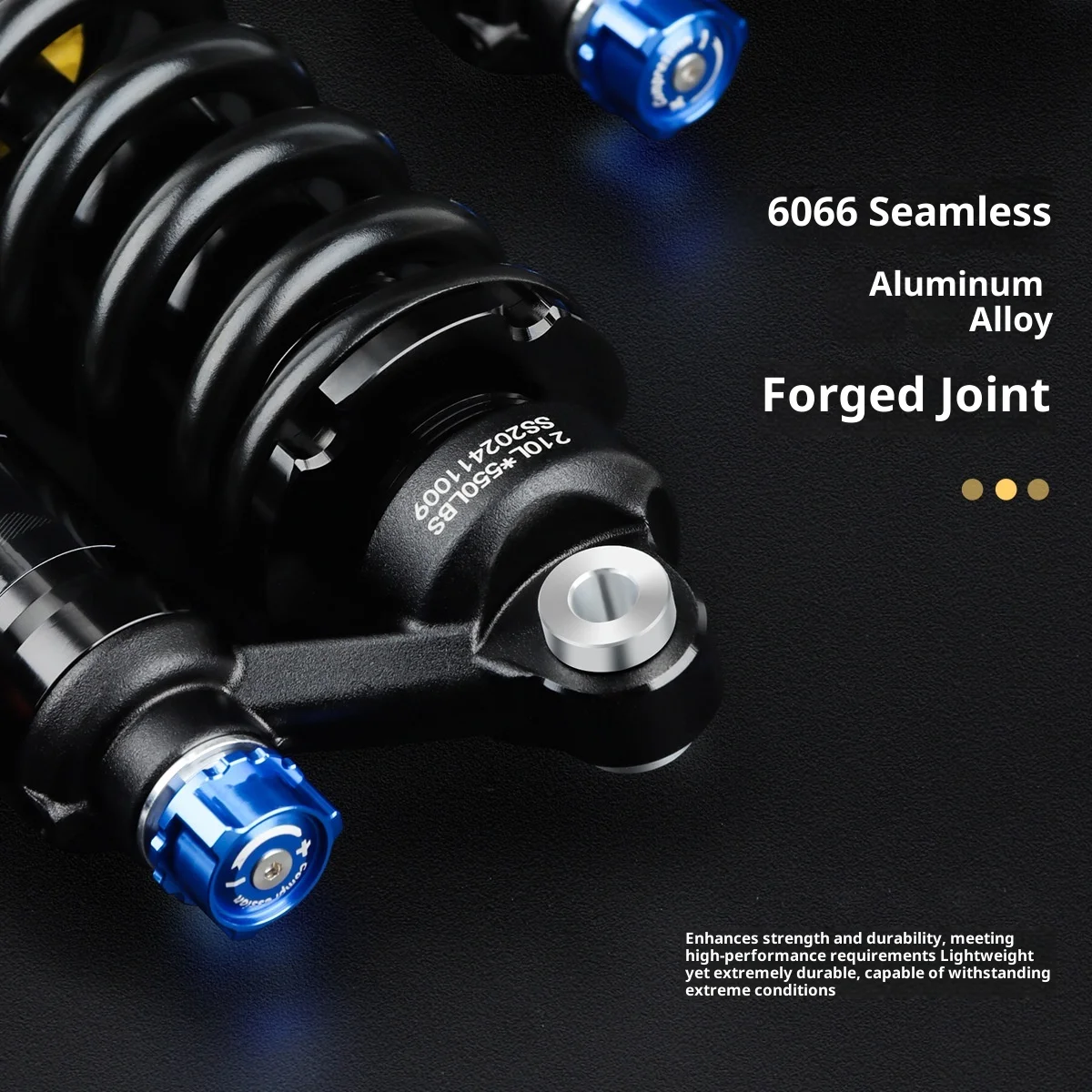 Oil Pressure Spring Shock Absorber 190/210/230/240/250/265mm Soft Tail Off-Road Mountain Bike Rear Damping