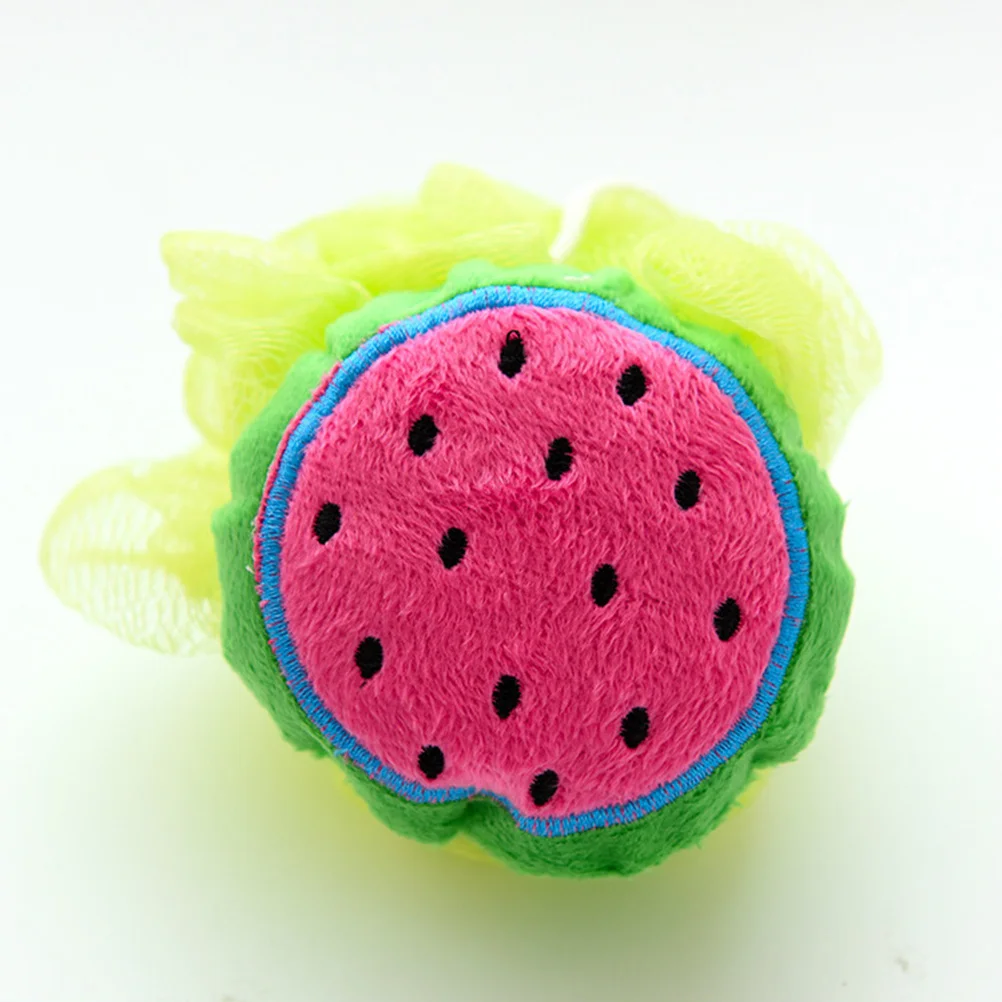 

6Pcs Fruit Shower Bath Ball Mesh Sponge Soft Durable Exfoliating Body Wash Soap Holder Portable Hanging Kids Bathroom Supplies