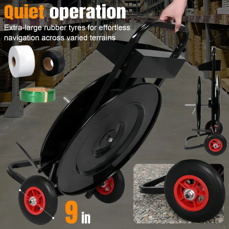 مركب الحبل حزام التعبئة البليت متعددة الأغراض النطاقات الربط عربة موزع قابلة لإعادة الاستخدام أداة متكاملة وصينية الختم ل Manu