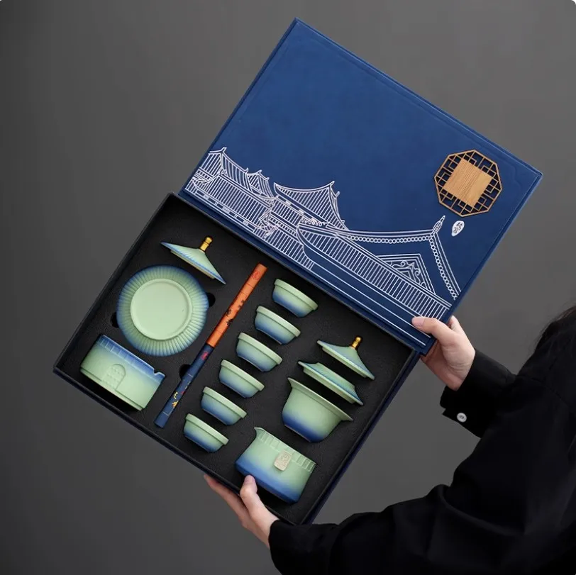 Elementos chinos Ciudad Prohibida Porcelana Regalos de cumpleaños de alta gama para amigos Ancianos líderes y colegas