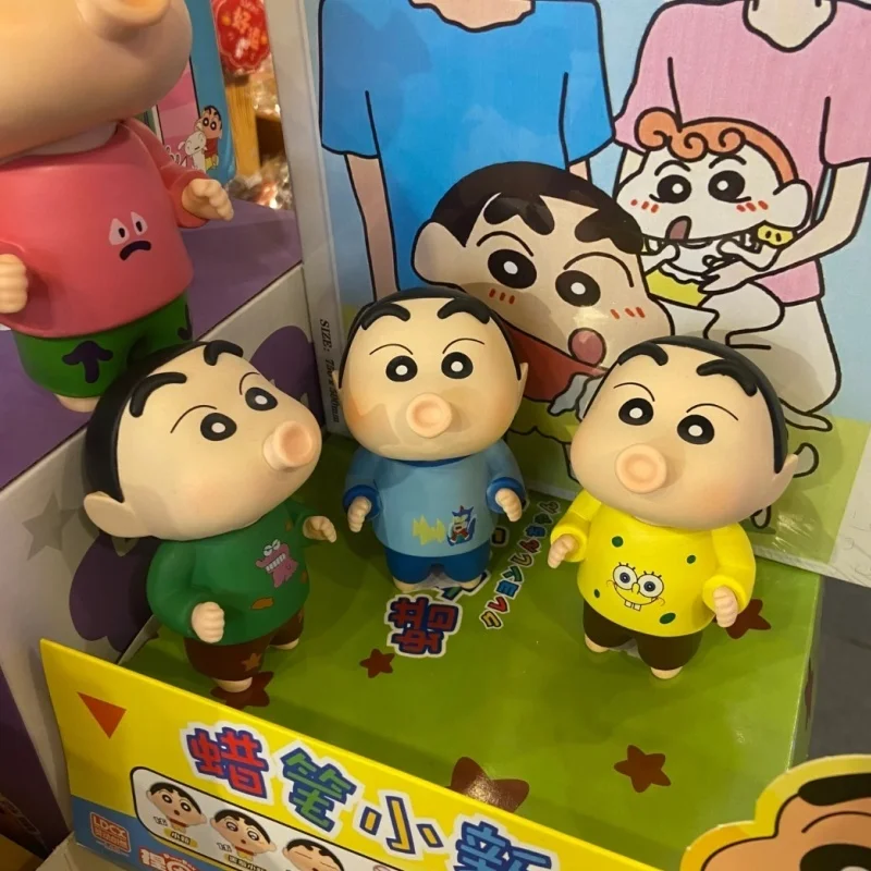 

Аниме Crayon Shin-Chan фигурки, игрушки Shin Chan Q Version, фигурка манги, кавайная модель, коллекционные украшения, игрушки в подарок