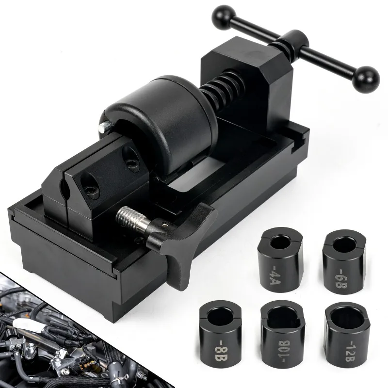 Auto parts Fuel pipe Aluminum AN YouTube connector Installation tool High pressure YouTube installation fixture Fixture