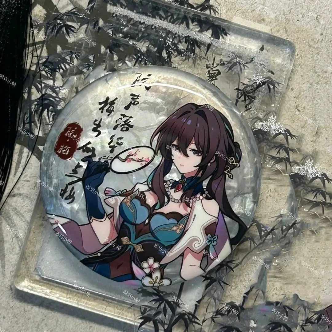 Anime Honkai: Star Rail Ruan Mei Property Cosplay Gorgeous Emblem Backpack Charm Badge Presell Birthday Xmas Gift Brooch