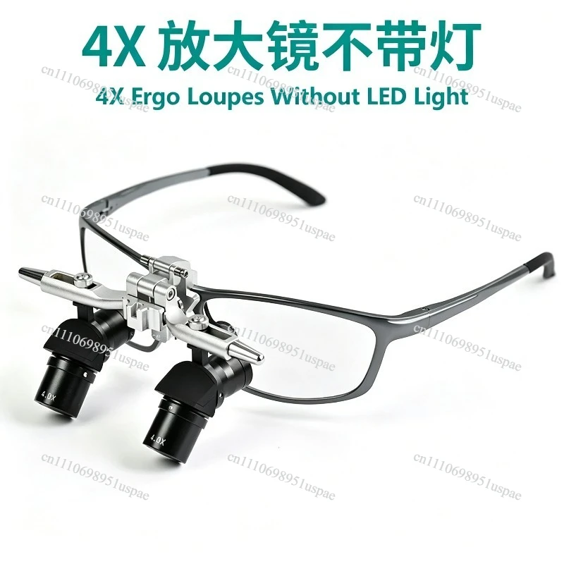 Medical Ergonomic Headband Magnifier 4X 5X 6X Surgical Loupes with LED Light for Dental ENT Orthopedic Surgery Instruments