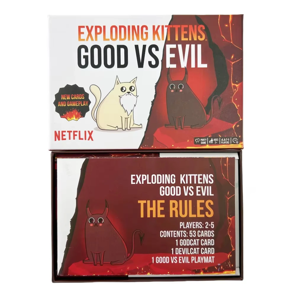 Happy Board Cards Elevate with New Characters Family Games for Party Funny Good vs Evil Card Games Board Deck Exploding Kittens