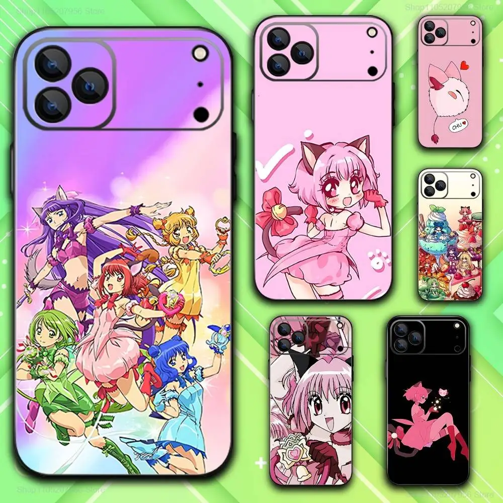 

T-Tokyo Anime Mew Black Soft Skin-friendly For iPhone 17,16,15,14,13,12,11,Plus,E,Air,Pro,Max,Mini Phone Case
