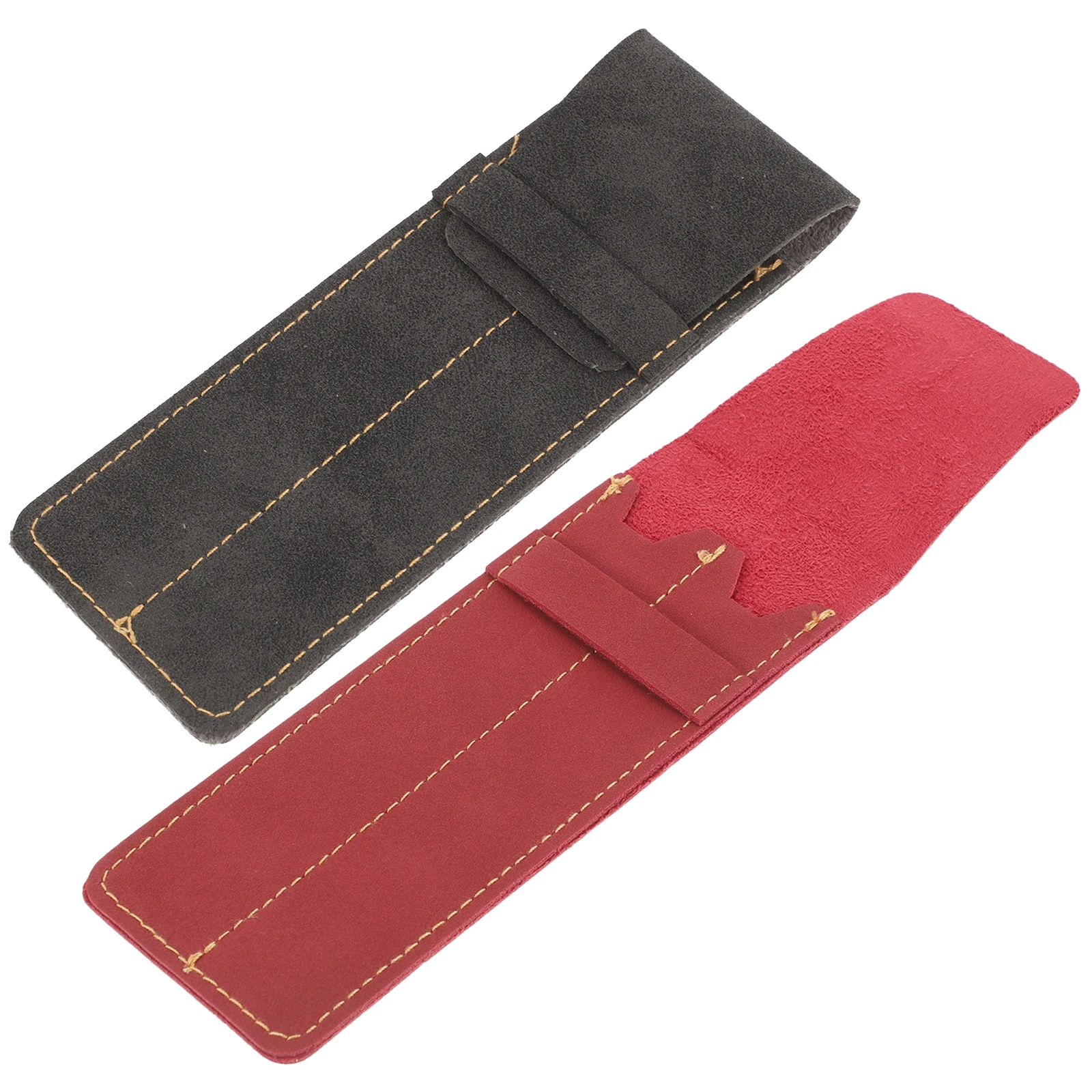 

2Pcs Pen Sleeve Two Pen Pouch Compact Protective Sleeve for Fountain and Ballpoint Pens Easy Insert Remove Portable Gift