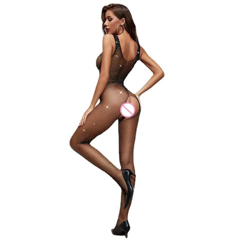 2022 New Bodysuits Catsuit Women Transparent Crotchless Sex Clothes See Through Body Stockings Hot Erotic Lingerie Babydoll