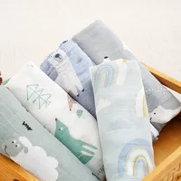 Kangobaby # Ma vie douce #   Couverture multifonctionnelle en mousseline de coton et bambou, ensemble de 5 pièces, tissu pour rots pour bébé 6