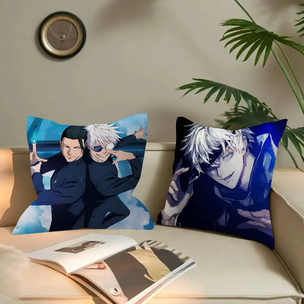 

Подушка Jujutsu Kaisen Gojo Satoru, подарки, украшения для дома и офиса, чехол для подушки для спальни, дивана, автомобиля, 45x45 см