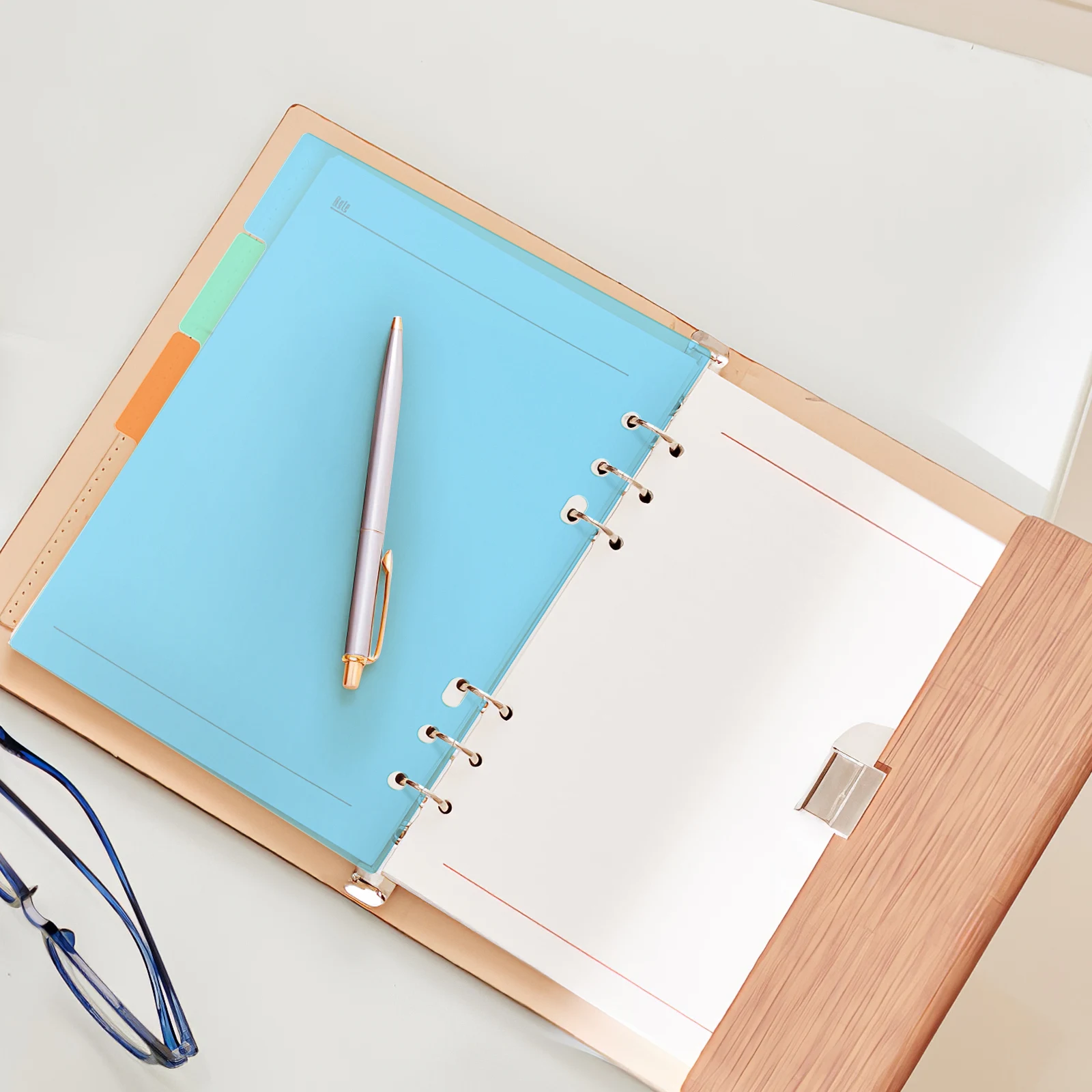 

10 Pcs 6 Hole Plastic Partition Labels Binder Dividers Translucent Index Separators for A5 Notebook Files Classroom Study