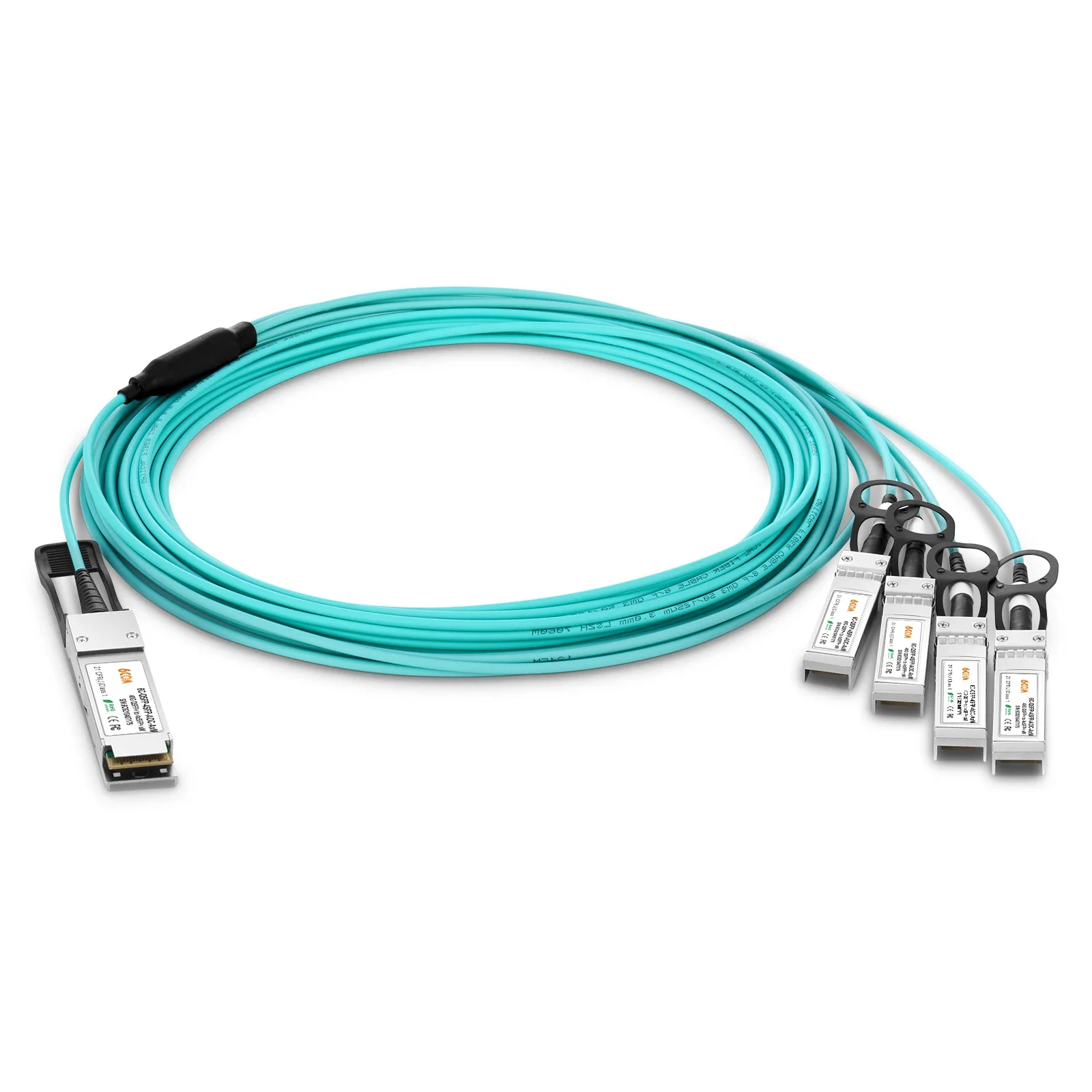 

6COM 40G QSFP+ to 4 SFP+ Breakout Active Optical Cable AOC Compatible Arista Networks QSFP-4X10G-AOC5M