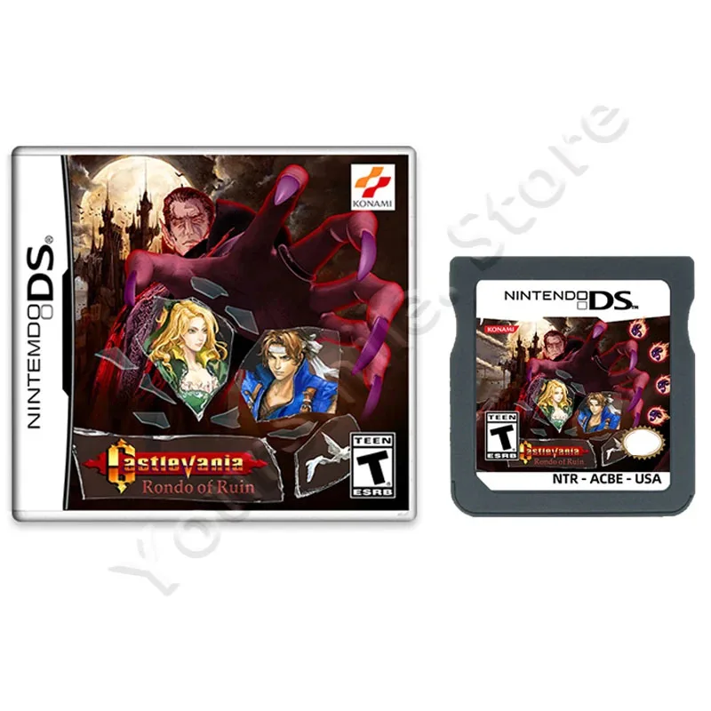 Cartouche de jeu vidéo NDS, carte de console, série Castlevania, Rondo of Ruin, Romhack, version anglaise pour NDS, nouveau