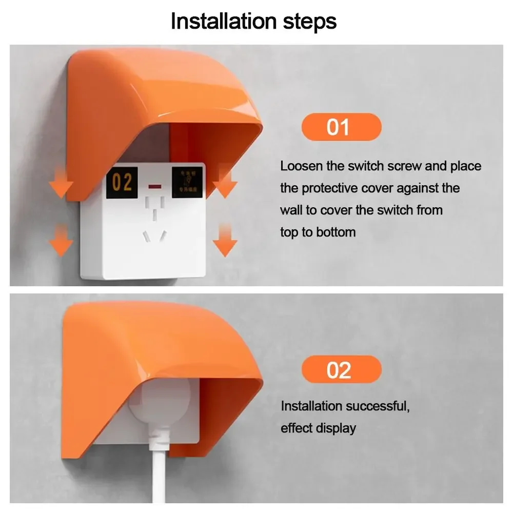 Outdoor Electric Plug Waterproof Box 86 Type Socket Rainproof Cover Box Charging Pile Power Outlet Supplies Protective Cover