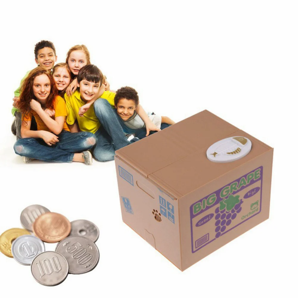 Magical Funny Toy Money Boxes Piggy Banks Thief Moneyboxes Automatic Stole Coin Piggy Bank Money Saving Box Creative Kids Gifts