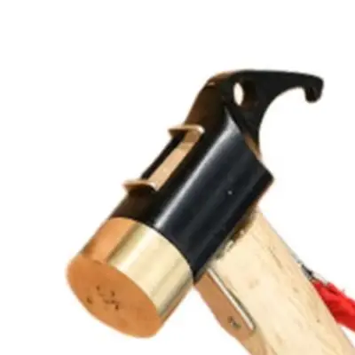 Camping Hammer Carbon Steel With Wooden Handle For Multi Functional Tent Stake Remover Portable Outdoor Hand Tool For Hiking Gea