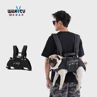 Wakytu Pet Dog Backpack 1000D Waterproof Breathable Sick Old Dog Carriers Bags Shoulder Horizontal Backpack Pet Carrier for Dogs