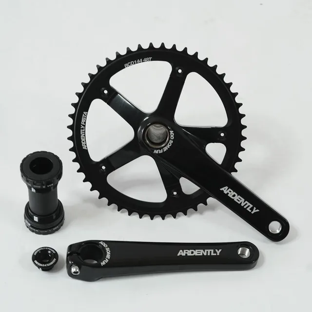 Ardently Bicycle Hollow Integrated Crankset, Fixed Gear Crank