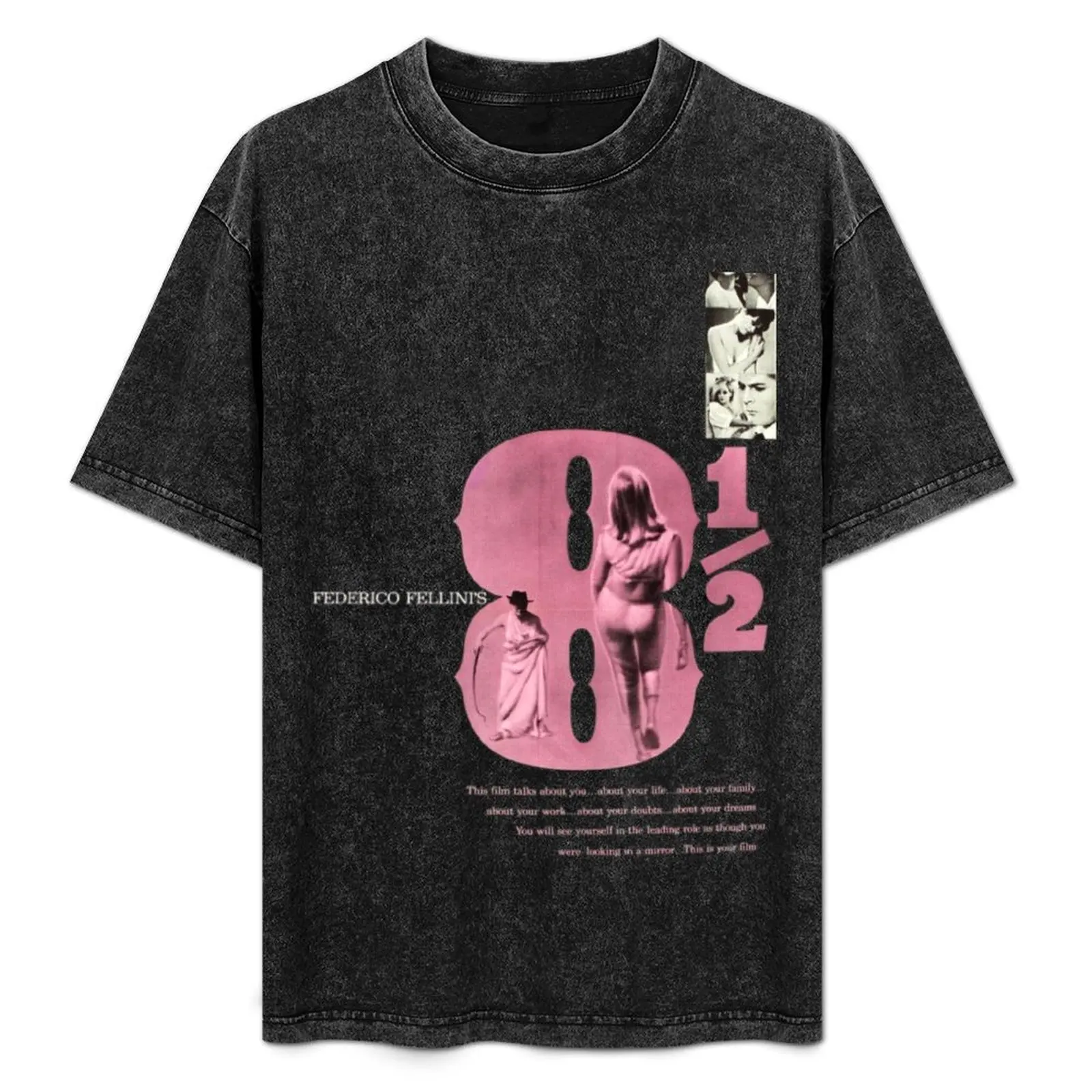 

Футболка Federico Fellini's 8 1/2 T-Shirt, дышащая футболка с короткими рукавами для спортзала