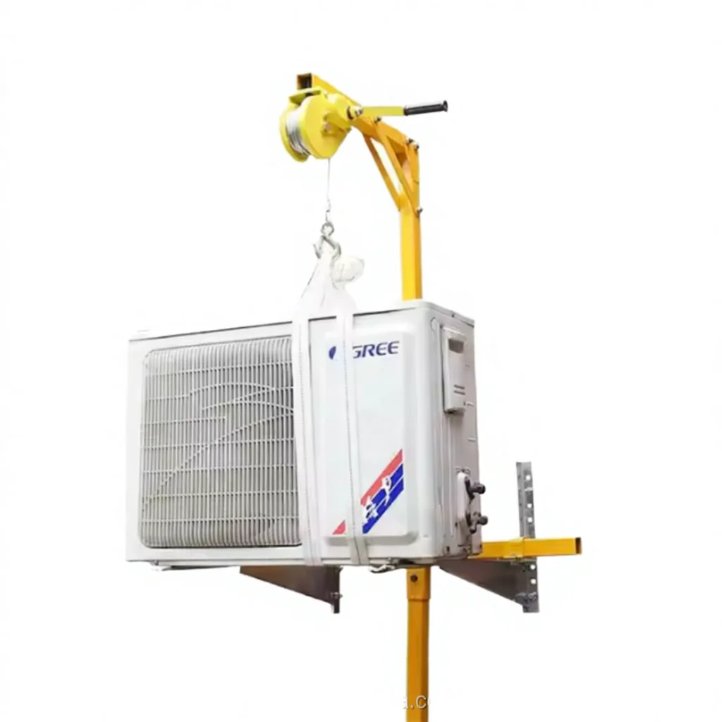 China Operated Small Crane for Home Use Air Conditioner Installation with Hand Chain 200KG Steel Wire Rope New - view 3