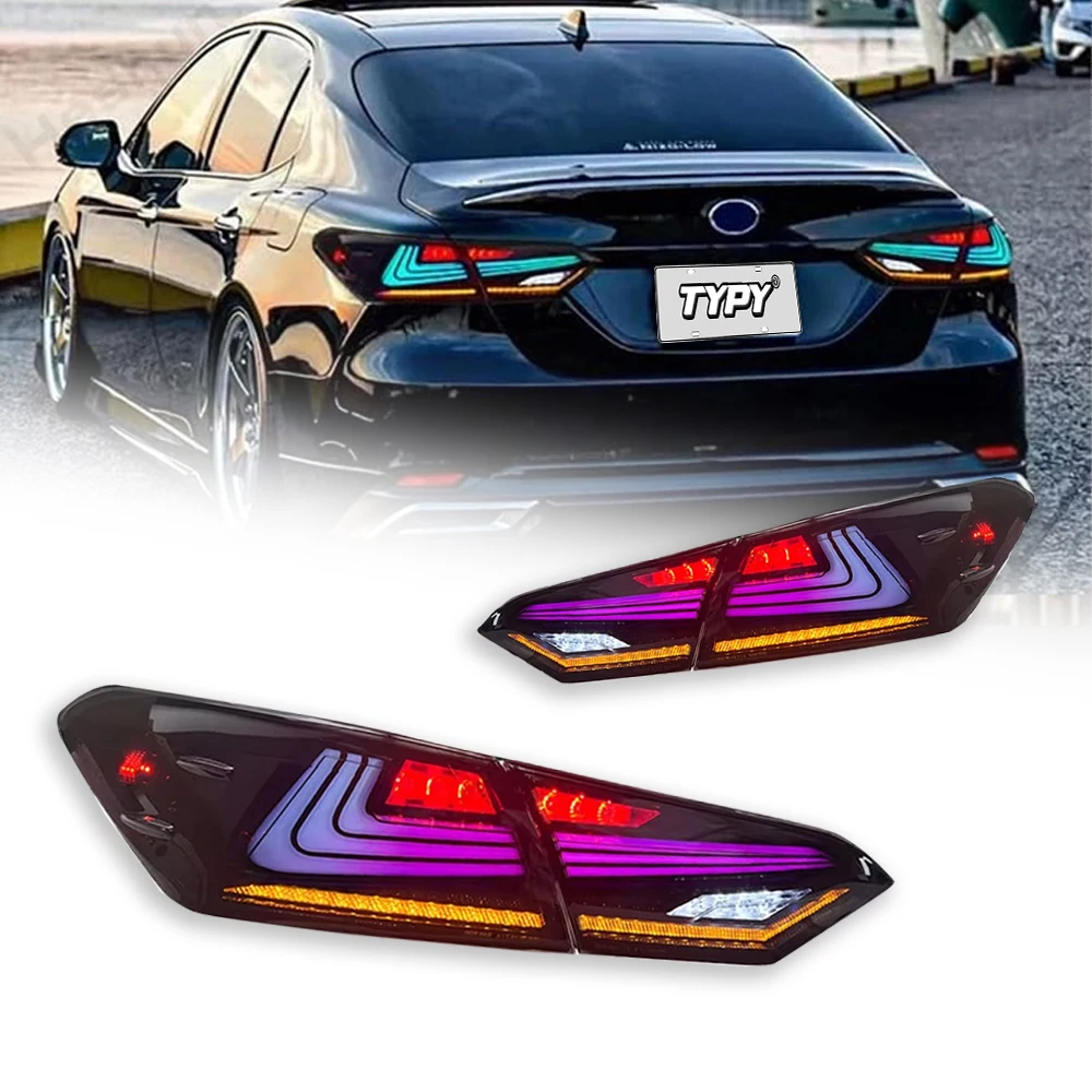 

TYPY Car RGB Tail Lights For Toyota Camry 2018-2023 RGB Car Tail Lamps Daytime Running Lights Dynamic Turn Signals