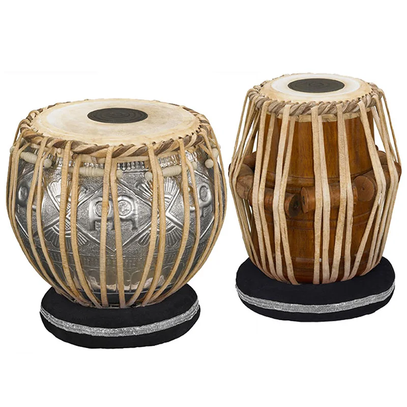 Indian Tambourines Professional Handmade Sheepskin Tabla Drum Traditional Performance Tambourines Folk Percussion Instruments