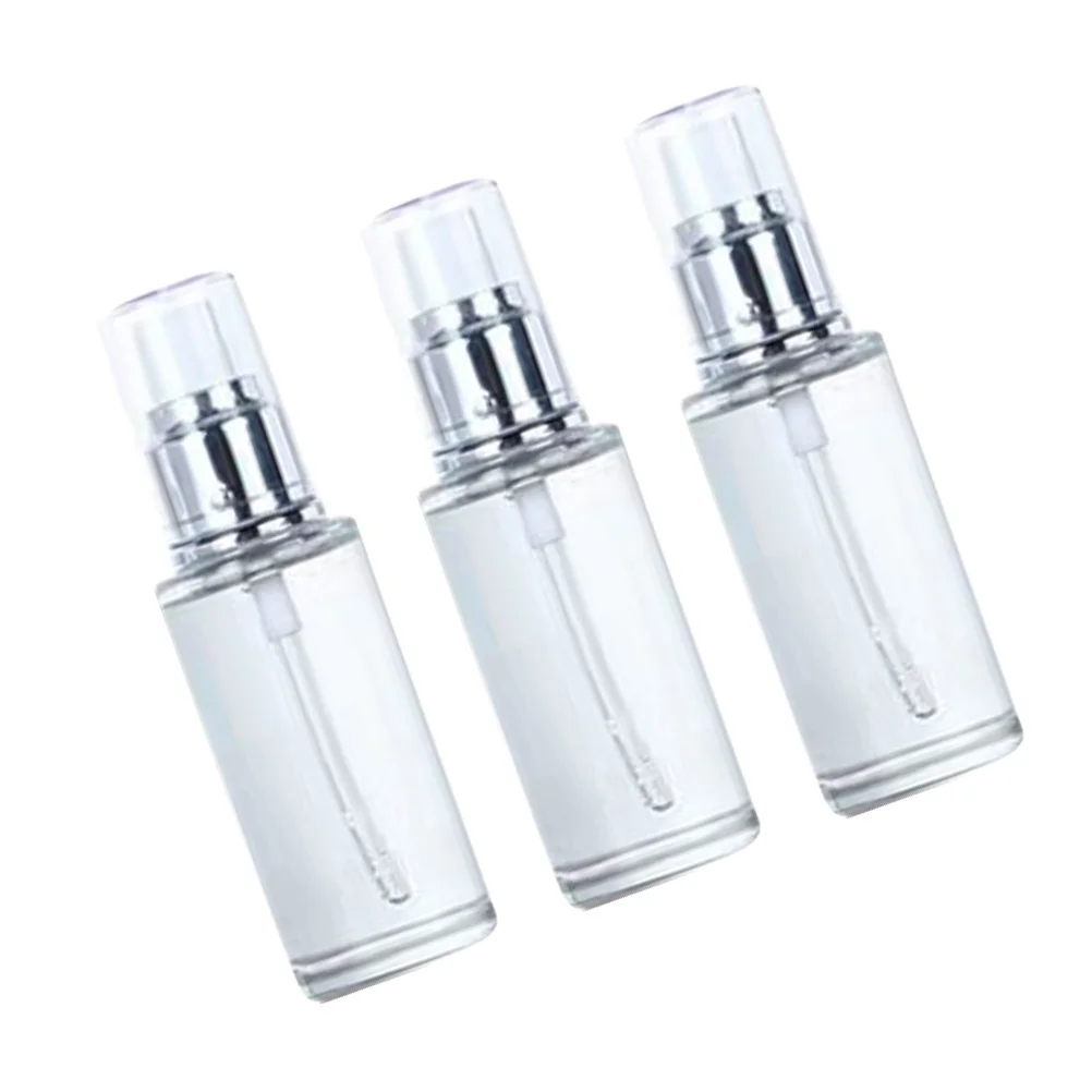 3 szt. Butelki na balsam Puste z pompką Przenośne pojemniki na olejki eteryczne Podróżne butelki na olejki do paznokci Złoto-białe 30 ml