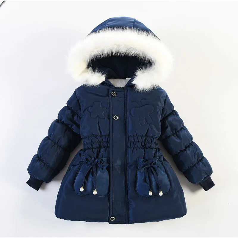 

Children'S Quilted Jackets Autumn Winter Baby Girl Clothing Thickened Warm Kids Boys Cost Long Sleeve Hooded Children Outerwear