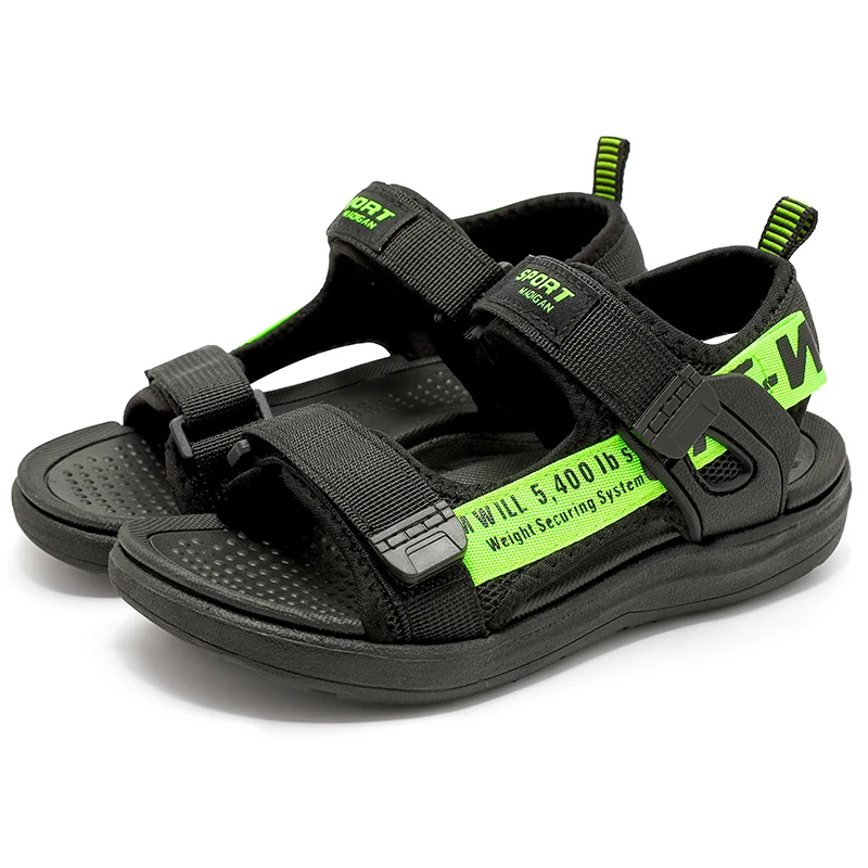 Kindersandalen für Mädchen, Jungen, Kinder, flacher Absatz, lässig, Sport, Sommer, Leder, Kleinkind, weiche Strandsandale NBGAGA