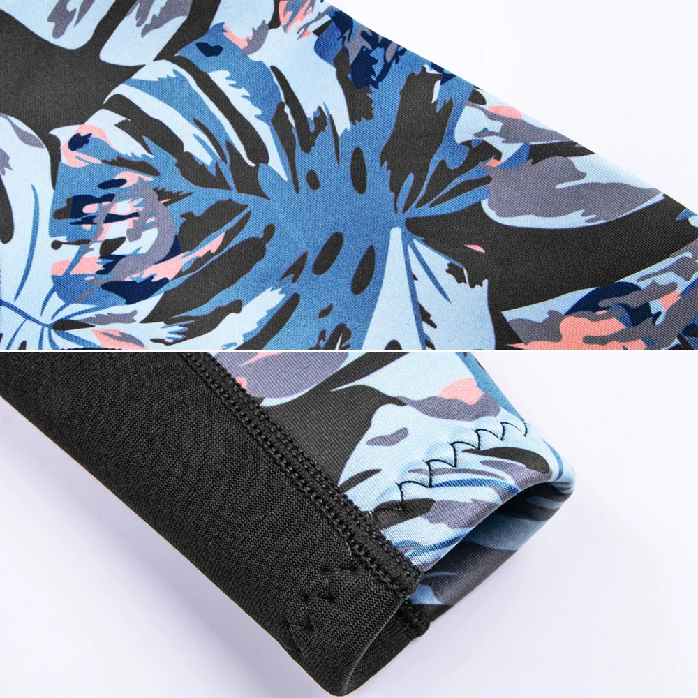 3 mm Damen-Neoprenanzug mit langen Ärmeln, Neopren, einteiliger Tauchanzug, Badeanzug, warm halten, Surfen, Tauchen, Kajakfahren, Freitauchen, Schwimmen – Detail 8