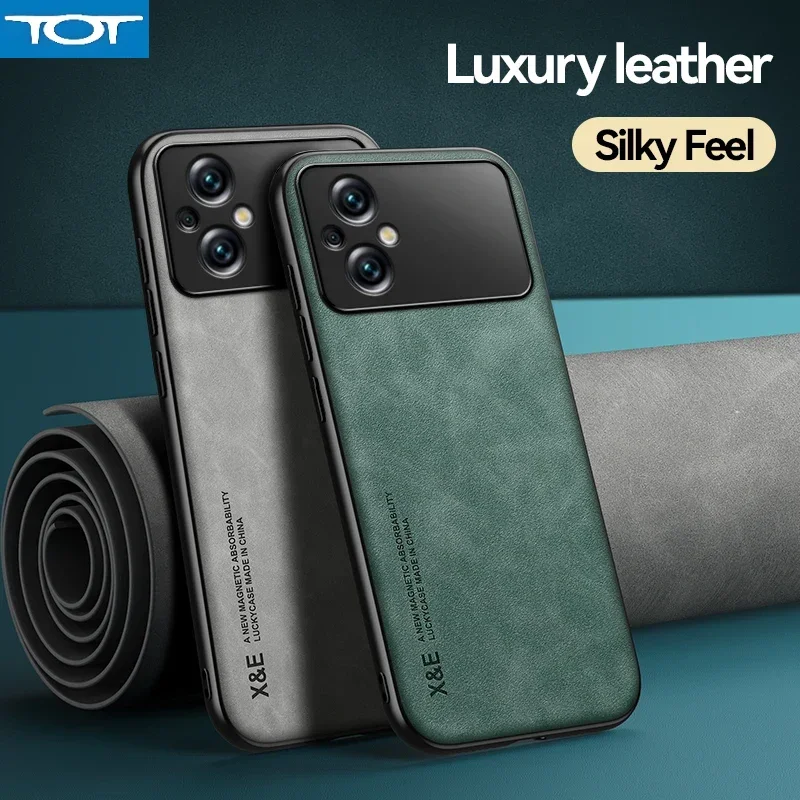 

Магнитный замшевый кожаный чехол в стиле ретро для Xiaomi Poco M5 M5S PocoM5 PocoM5S, противоударный матовый силиконовый мягкий чехол