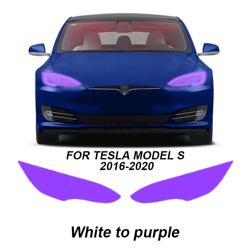 

For Tesla Model 3 Y X S 2020-2024 PPF TPU Smart Photochromic Headlight Protection Film Self-healing Anti-scratch Film