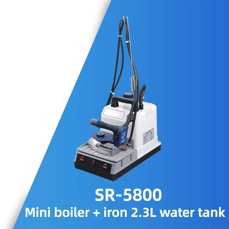 Industrial Boiler Steam Iron Commercial High Pressure Garment Iron Machine with Pressure Gauge Multi Control Switches