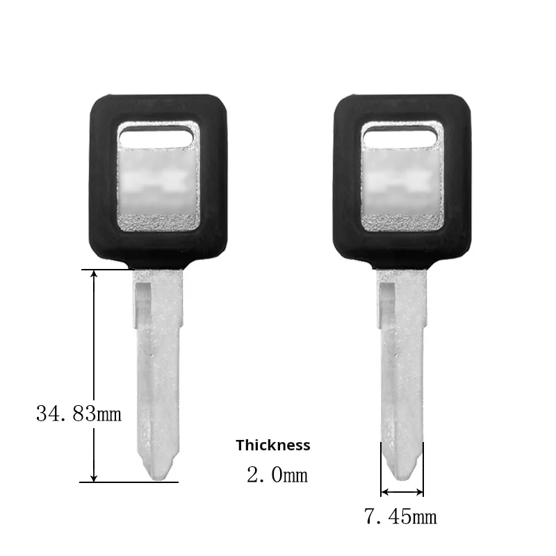 Kawasaki motorcycle key, suitable for: Kawasaki ZZR250/400 ZXR250 motorcycle key embryo.(can not be placed anti-theft chip).