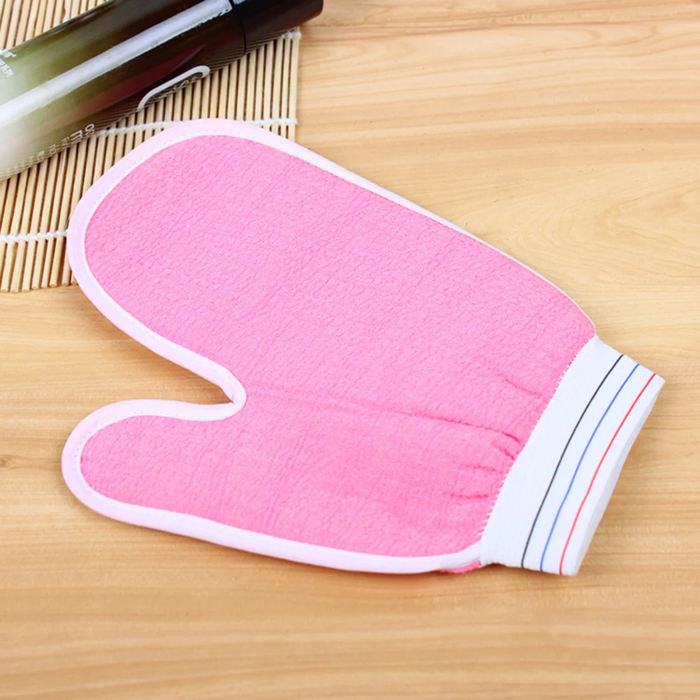 

Bath Exfoliating Glove Thumb Body Scrub Gloves Bath Shower Sauna Scrubber Mitt for Men Women (Random Color)
