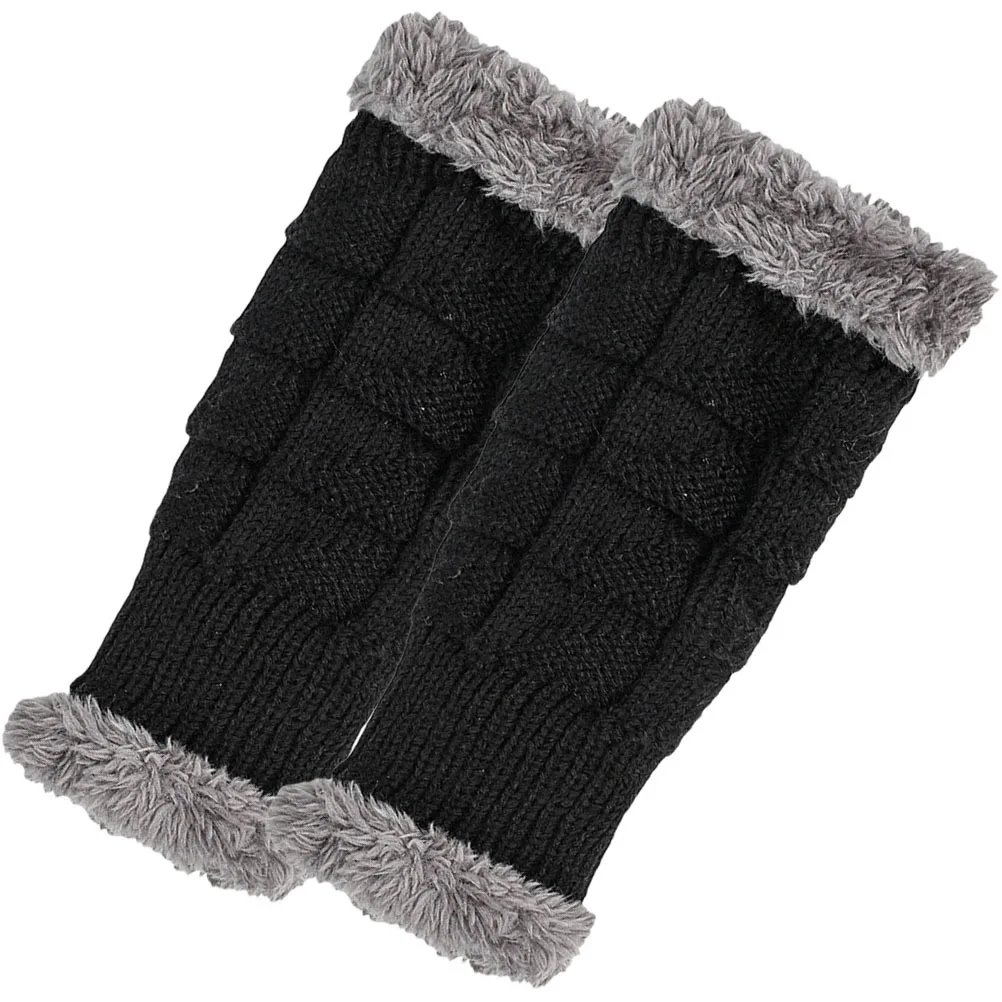 

1 Pair Half-Finger Gloves Winter Warm Knitting Mitts For Women Thermal Outdoor Hand Protectors Comfortable Skin-Friendly Arm