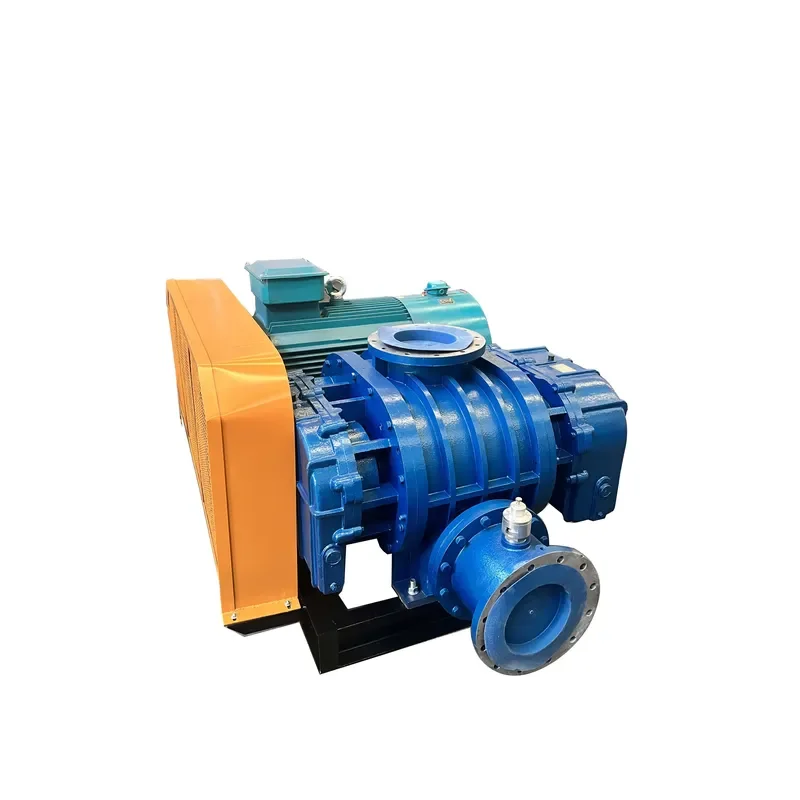 for Three-leaf Fish Pond Aerobic Blower RSR-100 Low Noise Air-cooled Double Fuel Tank Fish Farm Air Pump Mini Roots Blower