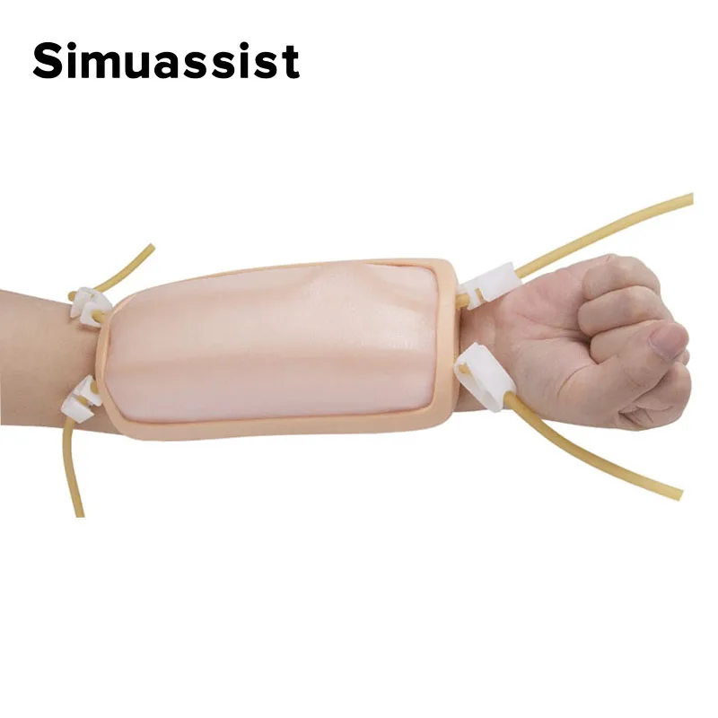 Blood Drawing Puncture Model Venipuncture Injection Training Simulator Infusion Practice Kit for Pvc Forearm Phlebotomy wearable