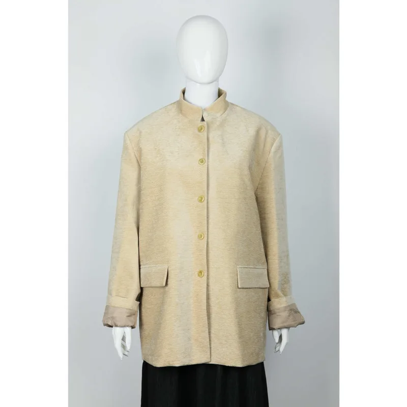 KWTX ชุดสตรี Blazer สีทึบคอเดี่ยว Office Elegant Luxury ฤดูใบไม้ผลิฤดูร้อน 2025 คุณภาพสูง Designer