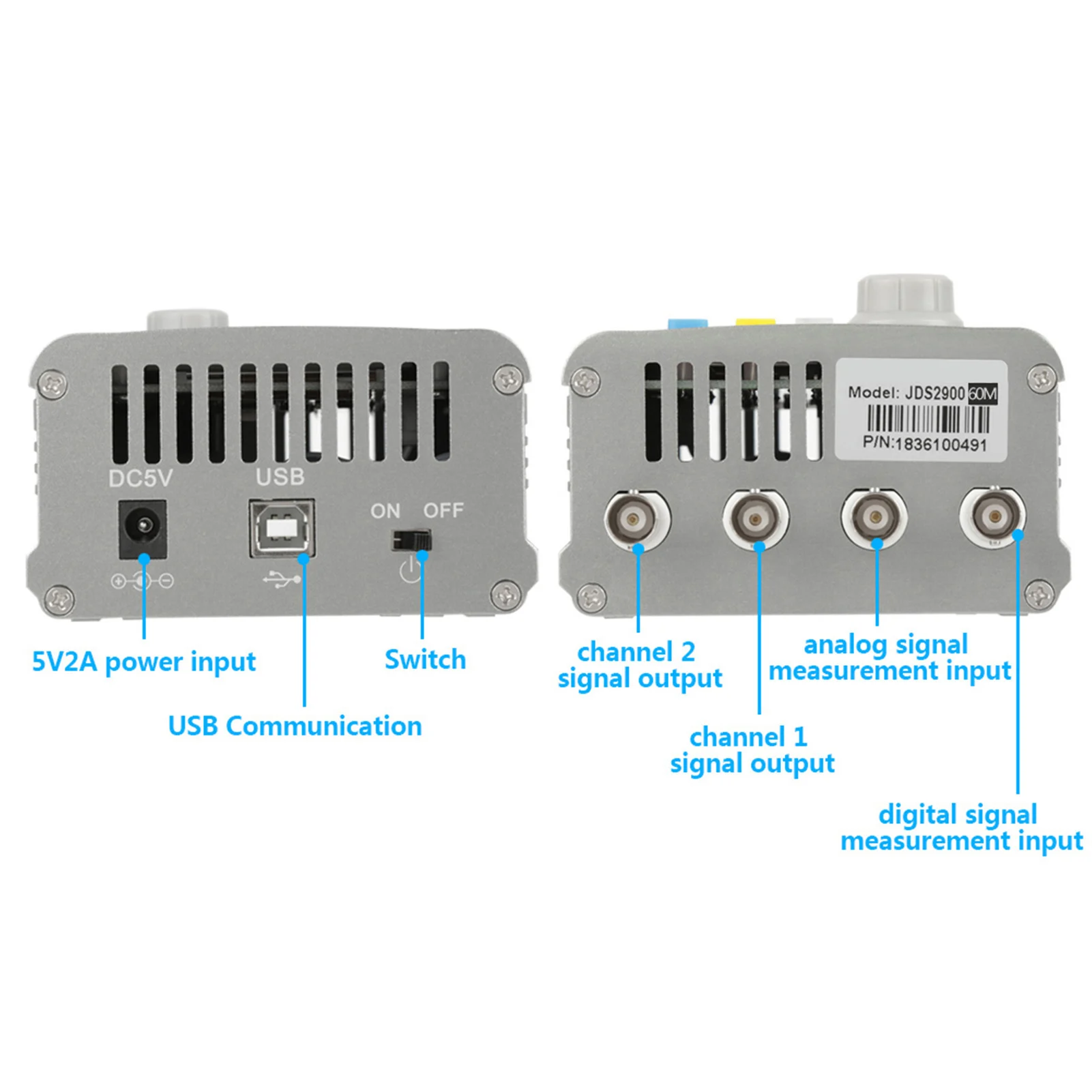 JDS2900 DDS Signalgenerator Zähler Digitale Steuerung Sinusfrequenz Zweikanaliger digitaler Signalquelle Signalgenerator Zähler